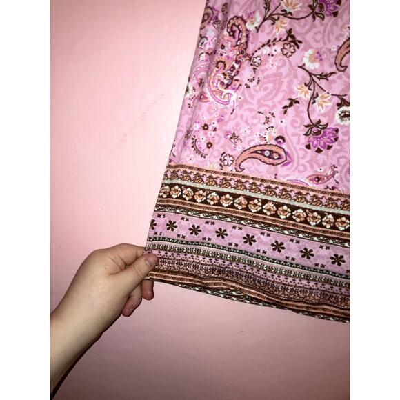 NWT Absolutely Famous boho paisley top size large - Picture 2 of 7